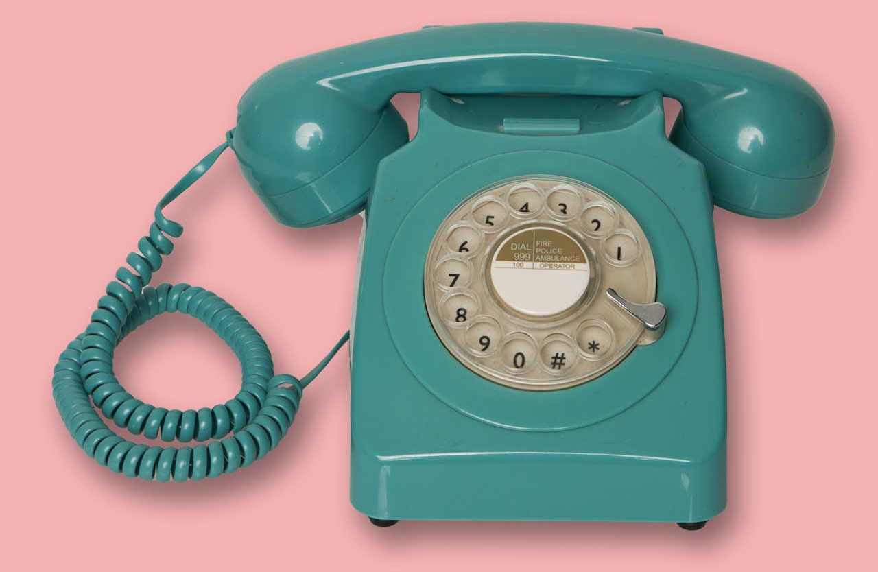 A classic telephone to illiustrate contact